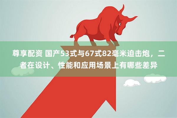 尊享配资 国产53式与67式82毫米迫击炮，二者在设计、性能和应用场景上有哪些差异